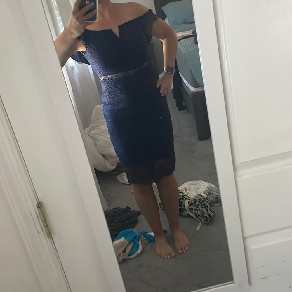 Beautiful blue formal navy dress